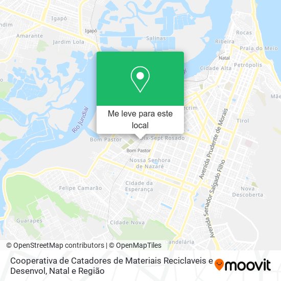 Cooperativa de Catadores de Materiais Reciclaveis e Desenvol mapa