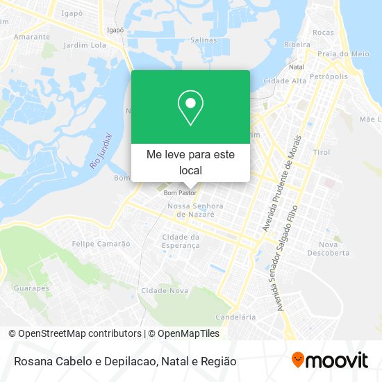 Rosana Cabelo e Depilacao mapa