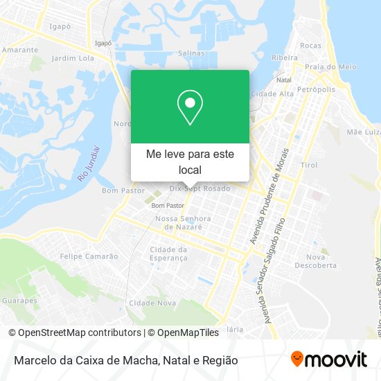 Marcelo da Caixa de Macha mapa