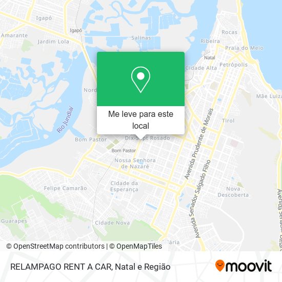 RELAMPAGO RENT A CAR mapa