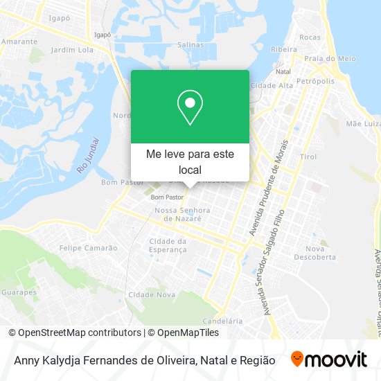 Anny Kalydja Fernandes de Oliveira mapa