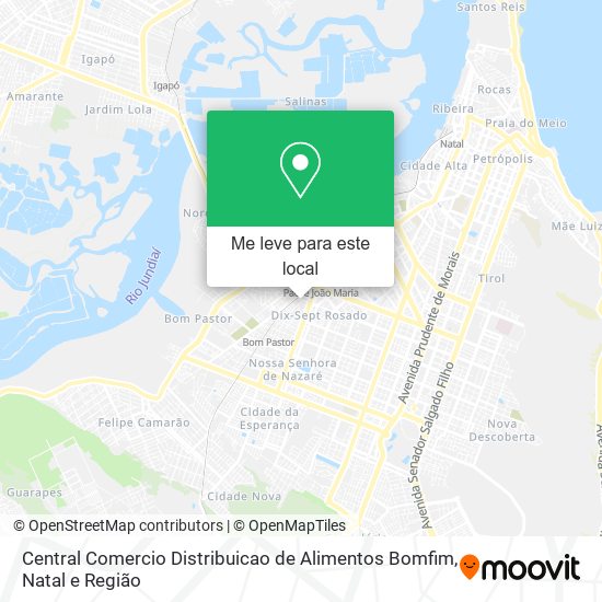 Central Comercio Distribuicao de Alimentos Bomfim mapa