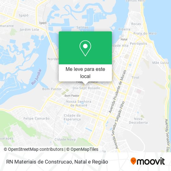 RN Materiais de Construcao mapa