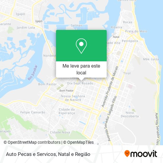 Auto Pecas e Servicos mapa