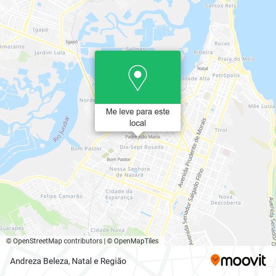 Andreza Beleza mapa