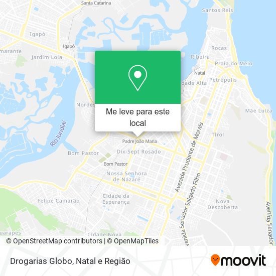 Drogarias Globo mapa