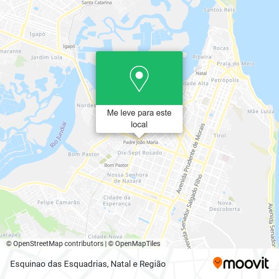 Esquinao das Esquadrias mapa