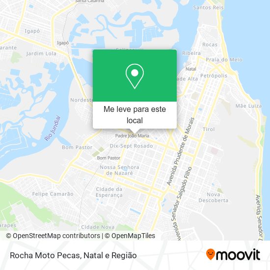 Rocha Moto Pecas mapa