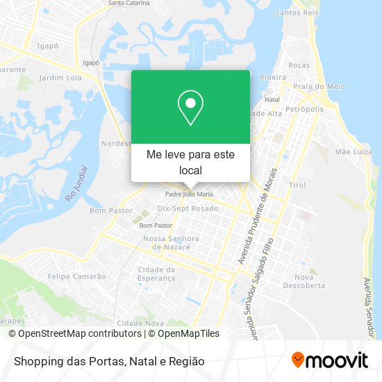 Shopping das Portas mapa