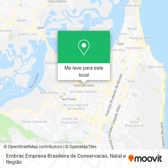 Embrac Empresa Brasileira de Conservacao mapa