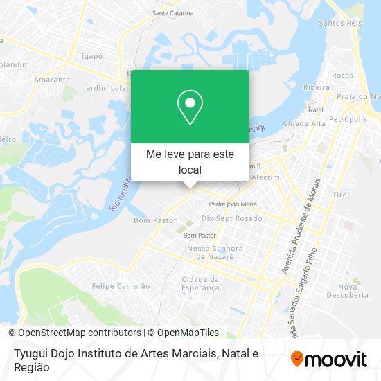 Tyugui Dojo Instituto de Artes Marciais mapa