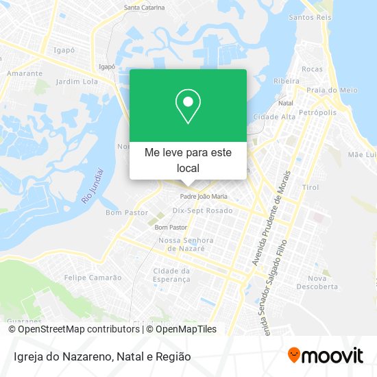Igreja do Nazareno mapa