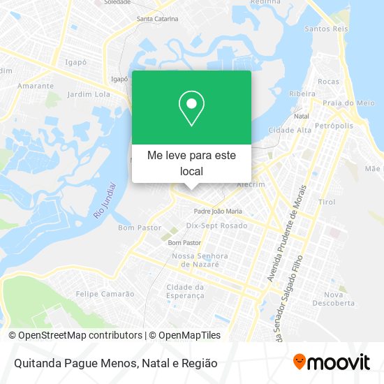 Quitanda Pague Menos mapa