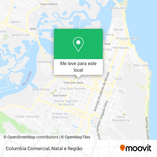 Columbia Comercial mapa