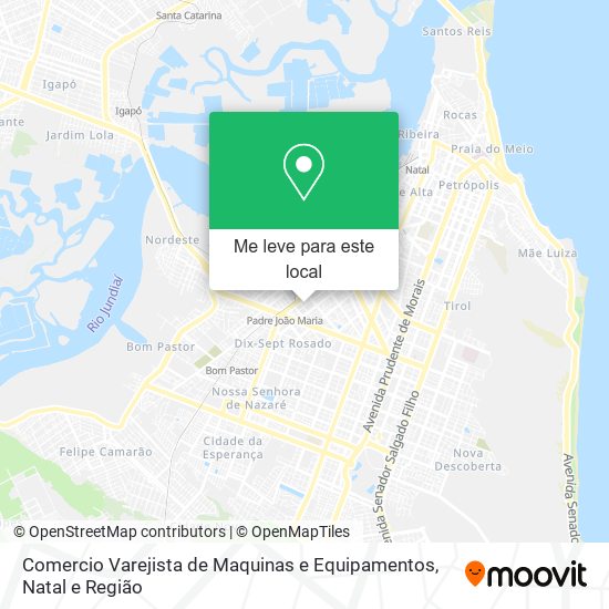 Comercio Varejista de Maquinas e Equipamentos mapa