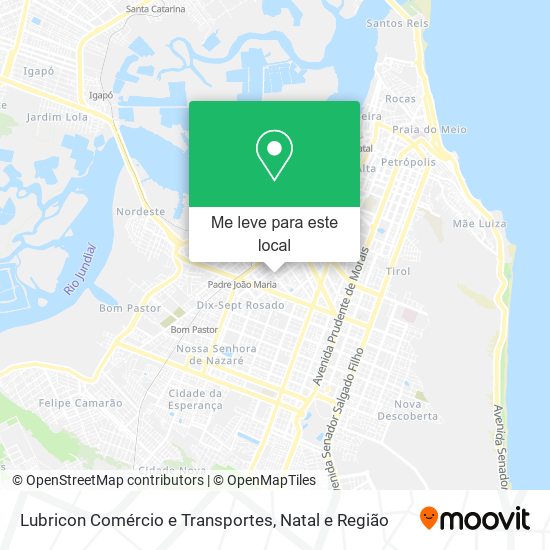 Lubricon Comércio e Transportes mapa