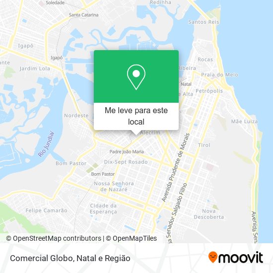 Comercial Globo mapa