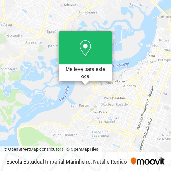 Escola Estadual Imperial Marinheiro mapa