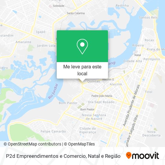 P2d Empreendimentos e Comercio mapa