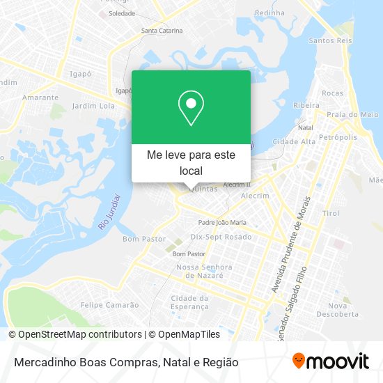 Mercadinho Boas Compras mapa