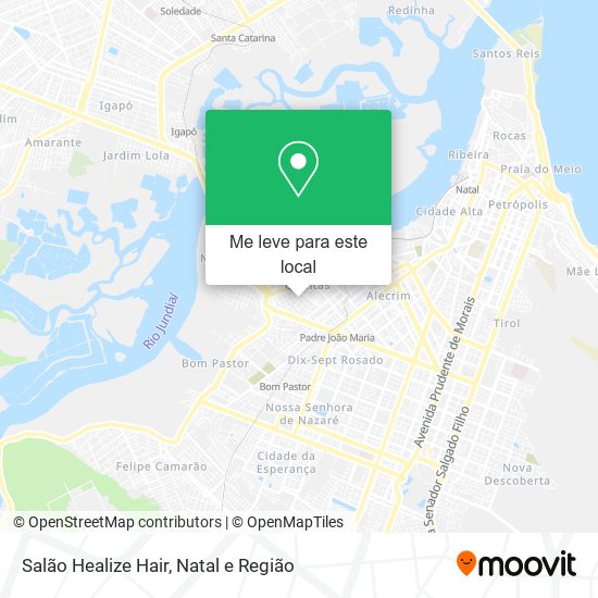 Salão Healize Hair mapa