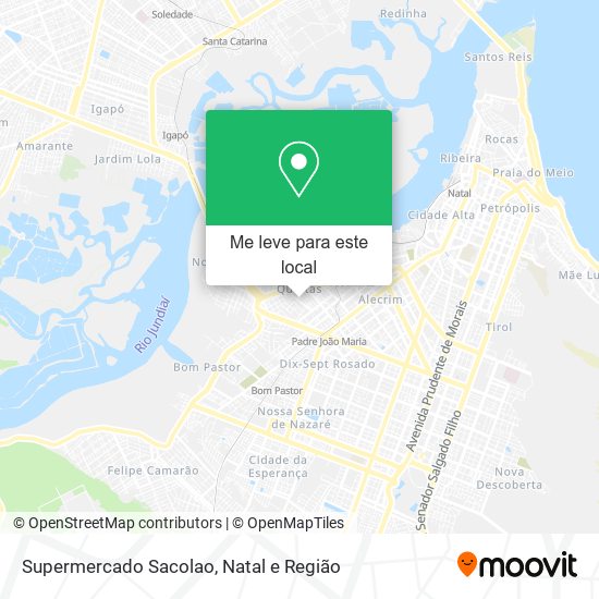 Supermercado Sacolao mapa