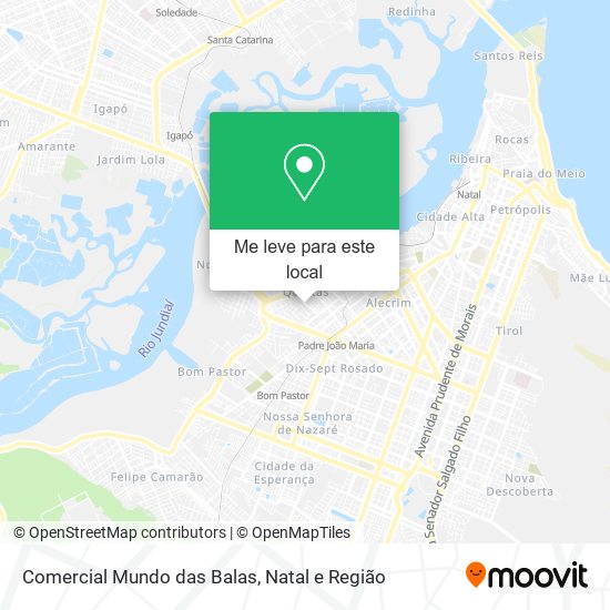 Comercial Mundo das Balas mapa