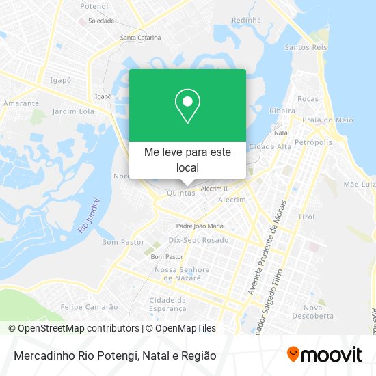 Mercadinho Rio Potengi mapa