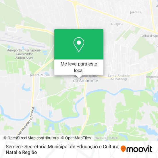 Semec - Secretaria Municipal de Educação e Cultura mapa