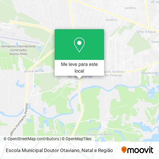 Escola Municipal Doutor Otaviano mapa