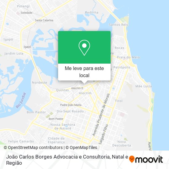 João Carlos Borges Advocacia e Consultoria mapa