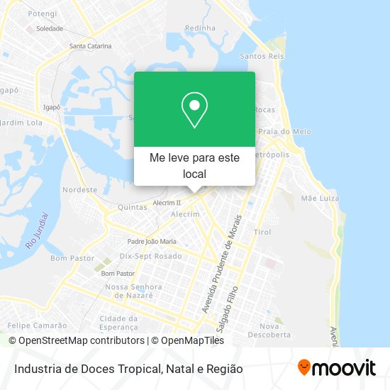 Industria de Doces Tropical mapa