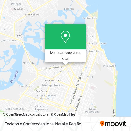 Tecidos e Confecções Ione mapa