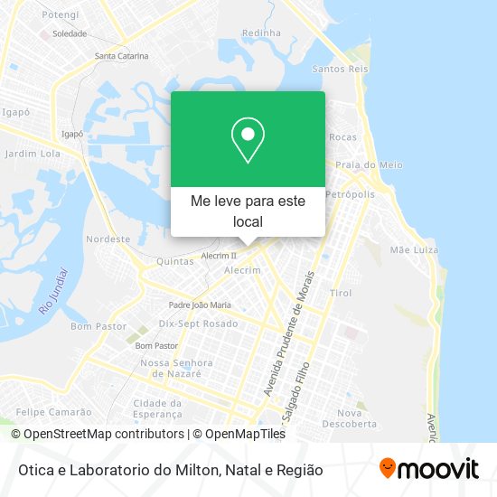 Otica e Laboratorio do Milton mapa