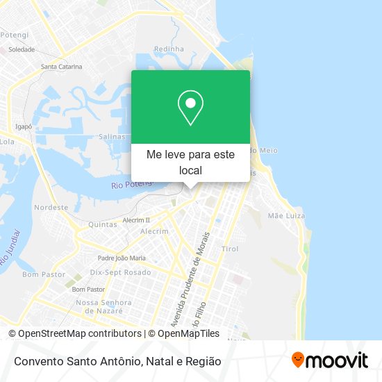 Convento Santo Antônio mapa