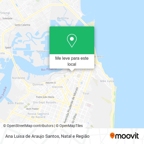 Ana Luisa de Araujo Santos mapa