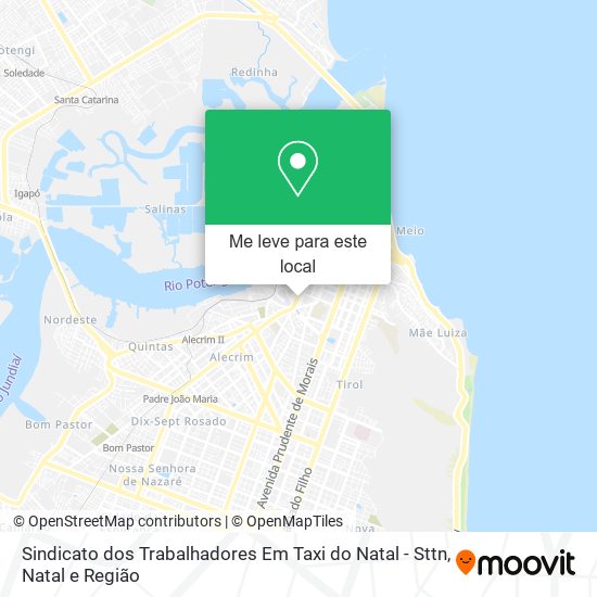 Sindicato dos Trabalhadores Em Taxi do Natal - Sttn mapa