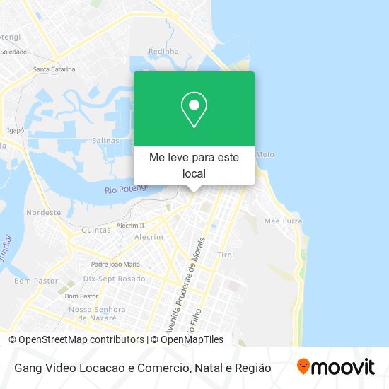 Gang Video Locacao e Comercio mapa