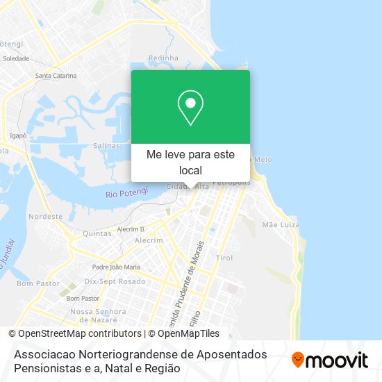 Associacao Norteriograndense de Aposentados Pensionistas e a mapa