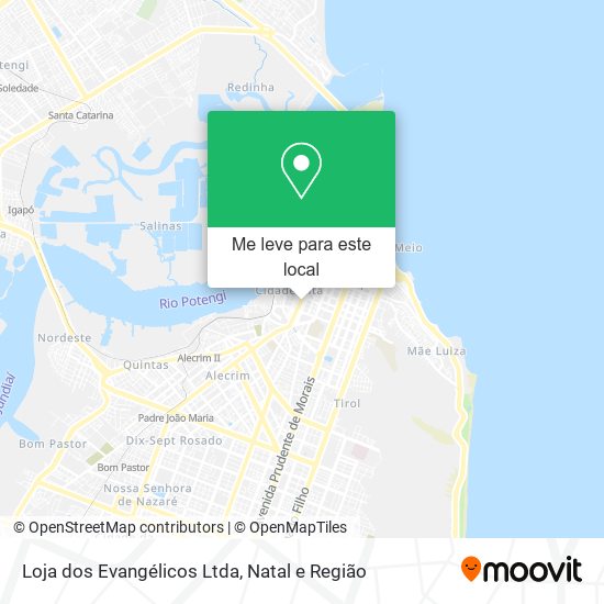 Loja dos Evangélicos Ltda mapa