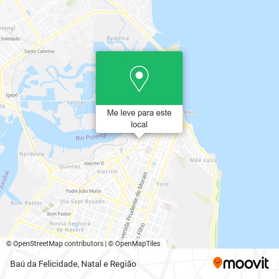 Baú da Felicidade mapa