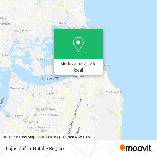 Lojas Zafira mapa