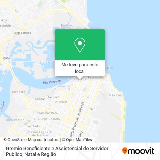 Gremio Beneficiente e Assistencial do Servidor Publico mapa