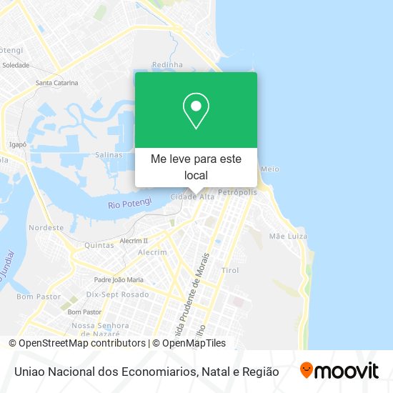 Uniao Nacional dos Economiarios mapa