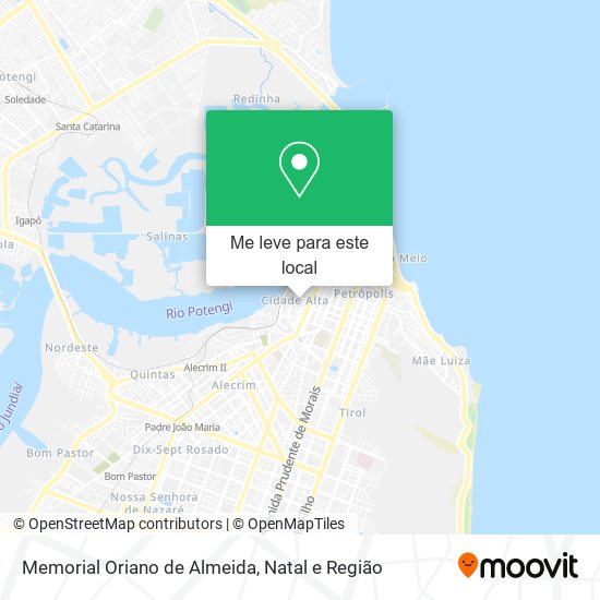 Memorial Oriano de Almeida mapa