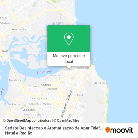 Sedate Desinfeccao e Aromatizacao de Apar Telef mapa