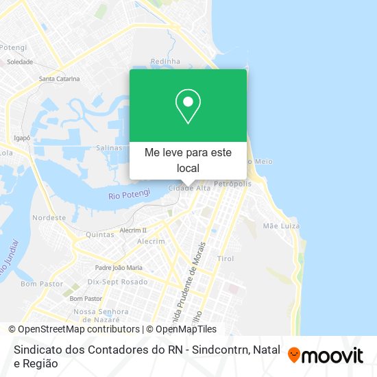 Sindicato dos Contadores do RN - Sindcontrn mapa