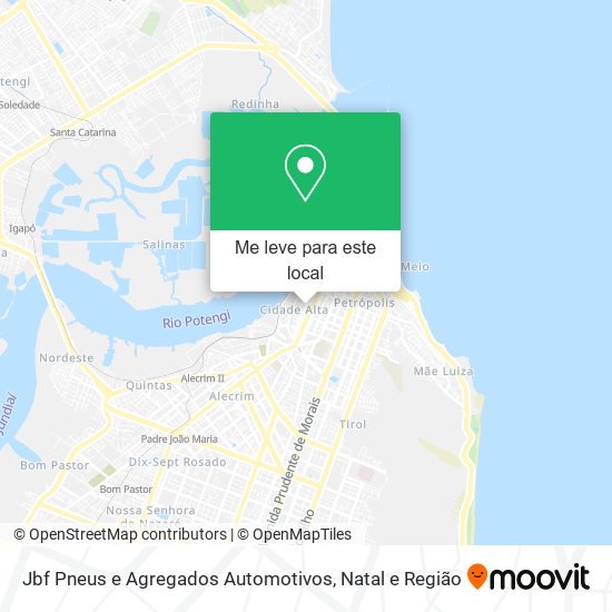 Jbf Pneus e Agregados Automotivos mapa