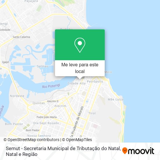 Semut - Secretaria Municipal de Tributação do Natal mapa