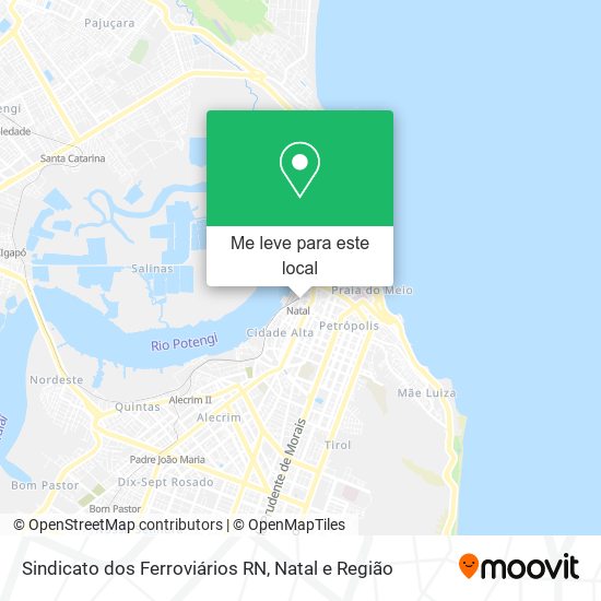 Sindicato dos Ferroviários RN mapa